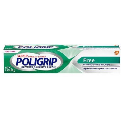 Poligrip Super Denture Adhesive Cream 2.4 Oz