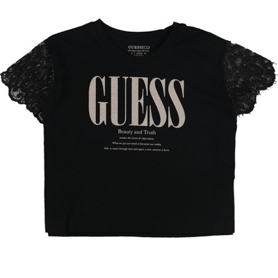 GUESS Womens Bedazzled Embellished T-Shirt