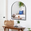 FURNIinspire Arched Bathroom Vanity Mirror with Sturdy Metal Frame HD Reflections for Bedroom Bathroom Entryway, Black, 36"*30"*1.2" - 4 of 4