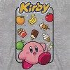 Seven Times Six Nintendo Kirby Shirt Boys' Fun Food Print Background Graphic Crewneck Tee Grey - 4 of 4