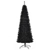 Plastic 7 Ft Christmas Tree, Unlit Artificial Christmas Tree With 818 Tips, Slender Douglas Fir Christmas Tree With Realistic Branches - 2 of 4
