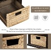 Lyngins Rustic Storage Bench with Cushion,Entryway Bench with 3 Drawers and 3 Rattan Baskets,Shoe Bench for Living Room,Entryway,Bedroom - 4 of 4