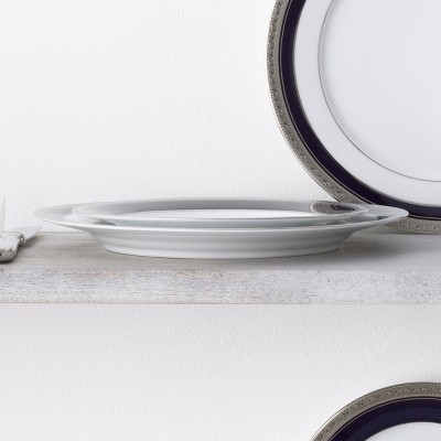 Cobalt Platinum Porcelain 5-Piece Formal Place Setting