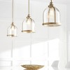 Quorum Lighting Banded Dome 1 - Light Pendant in  Aged Brass - 2 of 3