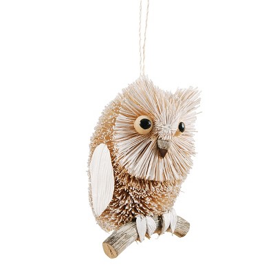 Gallerie II Frosted Owl Ornament