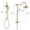 ALEXOUN   Shower Head with Handheld Shower System with 8" Rainfall Shower Head, Dual Shower Combo - 3 of 4