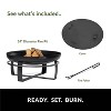 Good Directions Viking 24" Outdoor Fire Pit with Cover Lid Black - 4 of 4