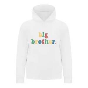 Everyday Kids Big Brother Boys Pullover Hoodie – Colorful Sibling Sweatshirt - 1 of 4
