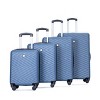 FURNIinspire Bag and Luggage Sets 4 Piece Stylish Suit Cases Lightweight Suitcases with Wheels for Travel Business, Blue, 18.78"*10.83"*28" - 2 of 4