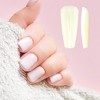 Unique Bargains Women's Trapezoid Fake Nails Beige 1 Set - 4 of 4