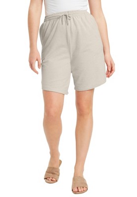 June + Vie by Roaman's Women's Plus Size French Terry Shorts