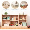 Wooden Storage Shelf,5-Compartment Toy & Book Organizer with Adjustable Dividers, Natural Finish Kids' Bookcase for Playrooms, Nurseries & Classrooms - 3 of 4