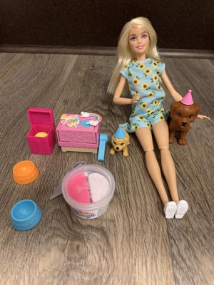 barbie puppy party playset