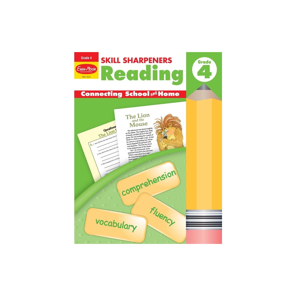 Skill Sharpeners: Reading, Grade 4 Workbook - by Evan-Moor Educational Publishers (Paperback)