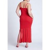 ELOQUII Women's Plus Size Ribbed Fringe Dress - 3 of 3