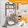 Litter Box Enclosure with Cat Tree 2-in-1 Hidden Cat Litter Box Furniture with Scratcing Post - 3 of 4