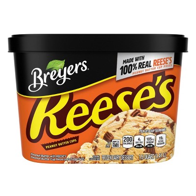 Breyers Reese's Peanut Butter Cups Light Frozen Dairy Ice Cream Dessert – 48oz