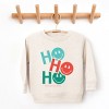 SmileyWorld Ho Ho Ho Stacked - Toddler Graphic Sweatshirt and Youth Graphic Sweatshirt - 2 of 4
