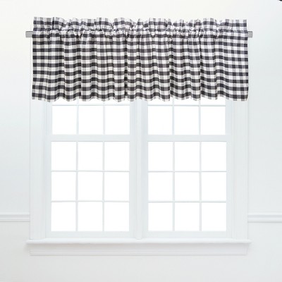 C&F Home Ashford Black Valance Set of 2