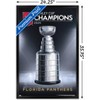 Trends International NHL Florida Panthers - 2024 Stanley Cup Team Logo Framed Wall Poster Prints - 3 of 4
