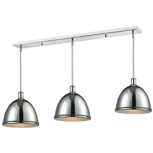 Mason 55" Vintage Steel Pendant Light - 3 Bulbs, Dimmable, Perfect for Game Room & Kitchen - 1 of 1