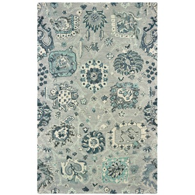 Oriental Weavers Zahra 75508 Grey/ Blue Indoor Area Rug - 5' x 8'