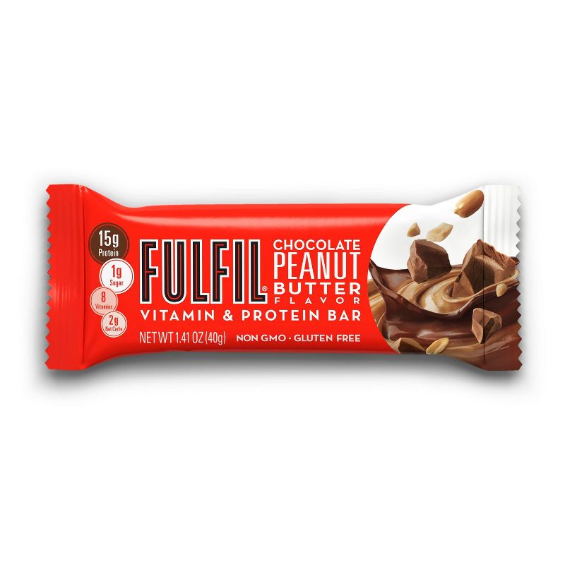 Fulfil Chocolate Peanut Butter Protein Bars - 5.64oz/4ct, 2 of 9