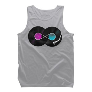 Men's Design By Humans Nonstop Music By clingcling Tank Top - 1 of 4