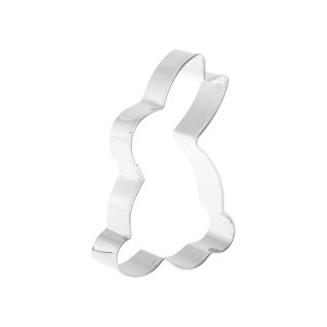 Unique Bargains Cookie Mould Cutter Rabbit Head Shaped Dishwasher Safe Stainless Steel Silver Tone 1Pcs - 1 of 4
