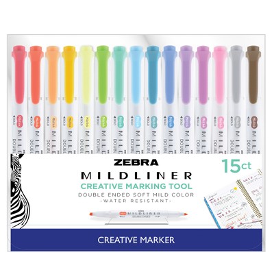 zebra mildliner pastel