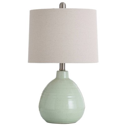 Ceramic Table Lamp Lime - StyleCraft: Modern Adjustable Desk Task Light, UL Listed, Linen Shade