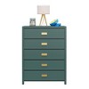 ORRD 5-Drawer Kids Dresser with Storage Bins & Laundry Hamper, Campaign Style Dresser with Gold Pulls, Safe & Sturdy - 4 of 4