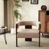 Christopher Knight Home Noah Modern Rubberwood Upholstered Accent Arm Chair - 2 of 4