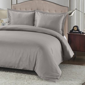 Egyptian Linens Bamboo Cotton 3-Piece Duvet Cover Set (Bamboo Hybrid) - 1 of 4