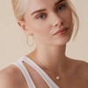 Sterling Silver Large Hoop Earrings for Women Fashionable Temperament, Low Allergy - 4 of 4
