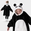 Joyfy Wearable Blanket Hoodie for Kids Adults, Christmas Oversized Flannel Fleece Sweatshirt Blanket, Cozy Blanket Birthday Gift for Family Girls Boys - 3 of 4