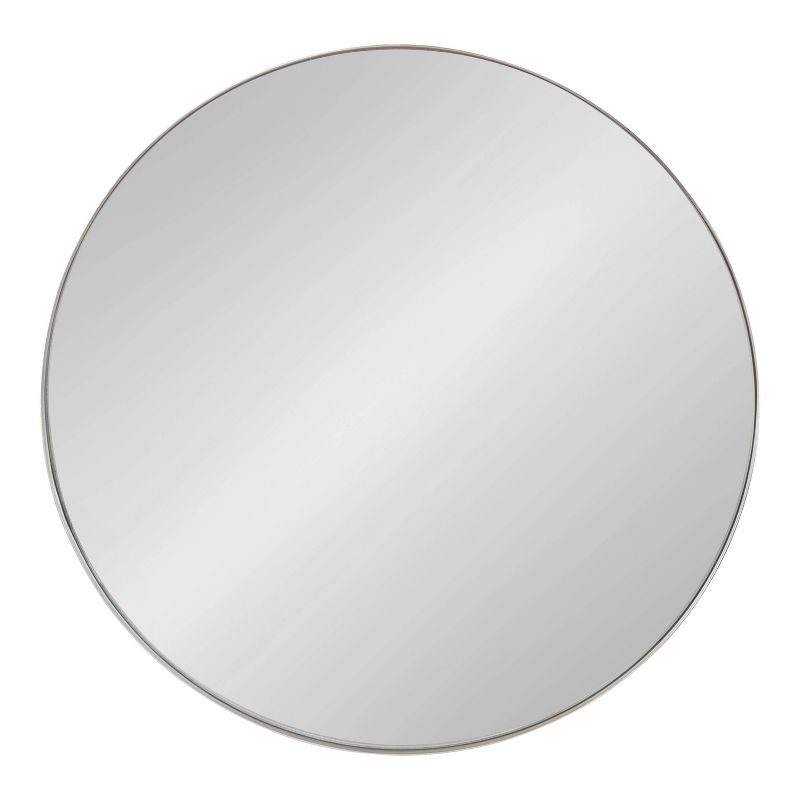 28&#34; Rollo Round Wall Mirror Silver - Kate &#38; Laurel All Things Decor, 3 of 9
