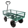 SKRAN Solid Wheels Large-Capacity mesh Steel Garden Trolley with Detachable Side Without Inflatable Tires,The Load can Reach 1100 pounds - 4 of 4