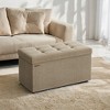 30" Storage Ottoman Bench, Ottoman with Storage, Ottoman Bench, Hold up to 660lb for Living Room - 4 of 4