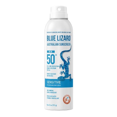 Blue Lizard Sensitive Mineral Sunscreen Spray - SPF 50+ - 4.5oz