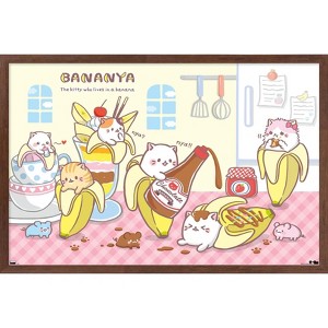 Trends International Bananya - Chocolate Framed Wall Poster Prints - 1 of 4