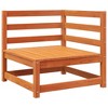 vidaXL Garden Sofa Set Solid Pine Wood Large - Wax Brown No Cushion - 4 of 4