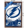 Trends International NHL Tampa Bay Lightning - Maximalist Logo 23 Framed Wall Poster Prints - 3 of 4