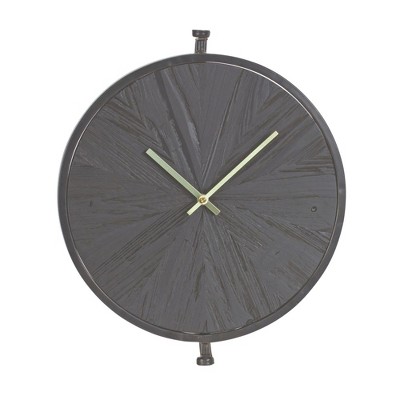 Melrose Modern Wood Wall Clock 16.25"D