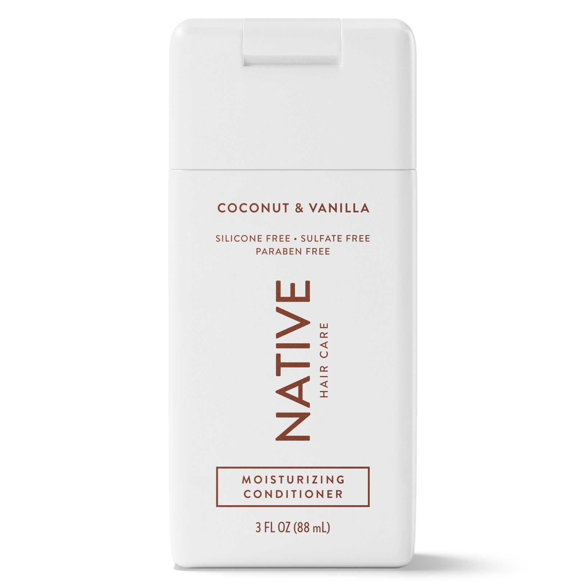 Native Coconut & Vanilla Moisturizing Conditioner - 3 fl oz: For All Hair Types, Paraben-Free, Silicone-Free