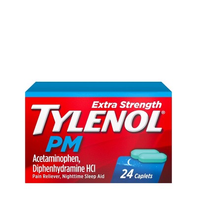 Tylenol PM Extra Strength Pain Reliever & Sleep Aid Caplets - Acetaminophen
