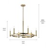 Kichler Lighting Tolani 6 - Light Chandelier in  Brushed Natural Brass - 2 of 2