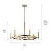 Kichler Lighting Tolani 6 - Light Chandelier in  Brushed Natural Brass - image 2 of 2