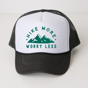 The Juniper Shop Hike More Worry Less Mountain Youth Foam Trucker Hat - 1 of 1