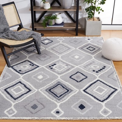Marrakesh Gray and Light Gray Rectangular Wool Area Rug